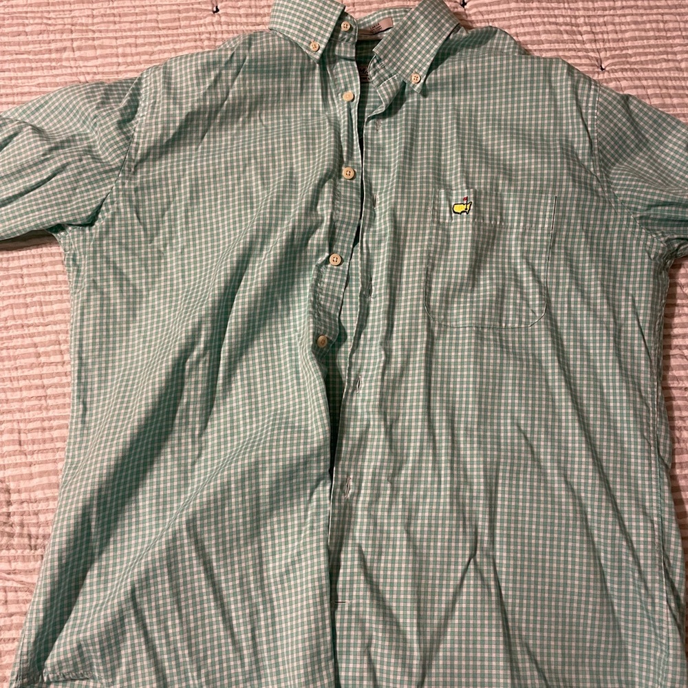 Peter Millar Masters Dress Shirt.  I bought this years ago at The Masters.